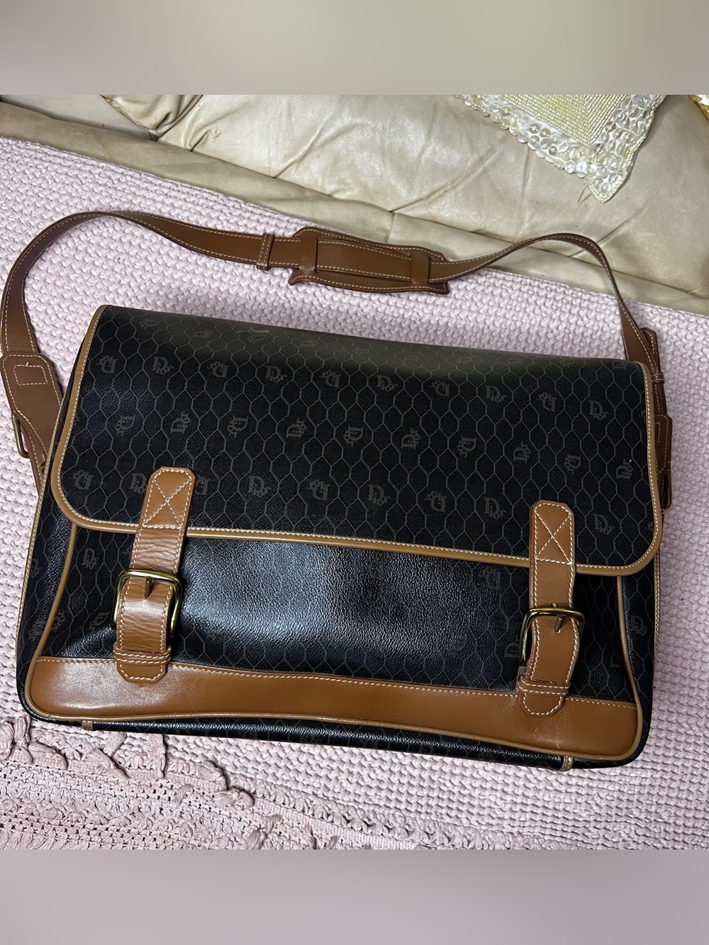 Vintage Christian Dior Travel Luggage Bag RARE - Picture 5 of 17